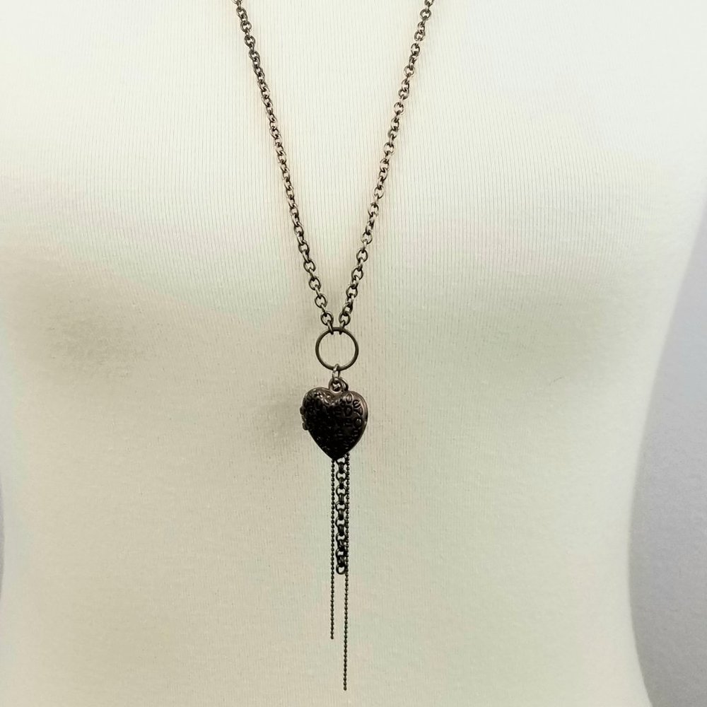 Heart Charm Copper Chain Necklace